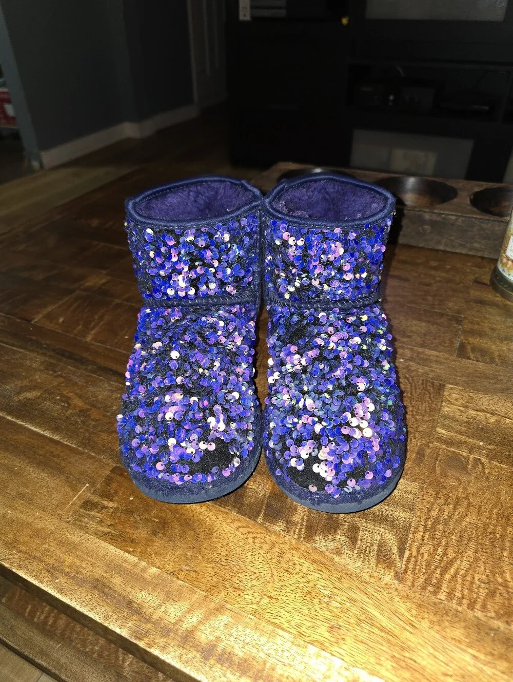 Purple Sequins UGGS Sz 6
